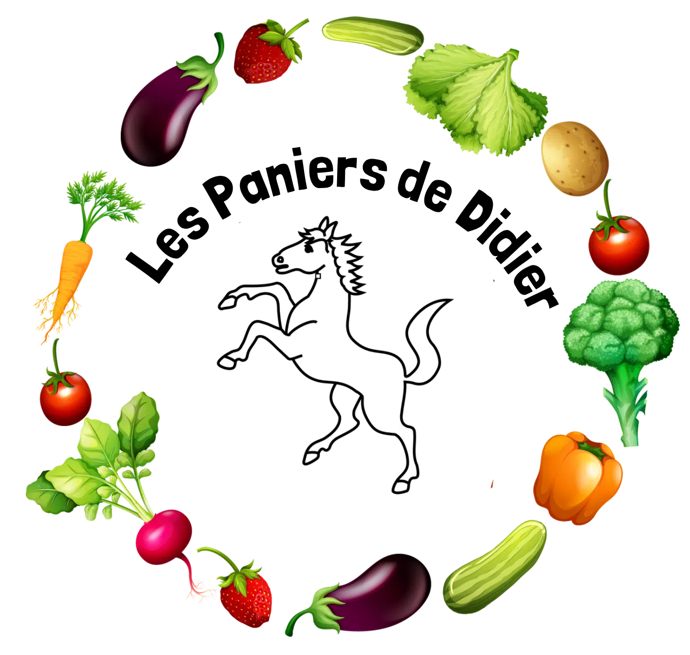 Logo de "Les Paniers de Didier", représentant l'engagement de la marque à offrir des produits faits main avec passion et soin.