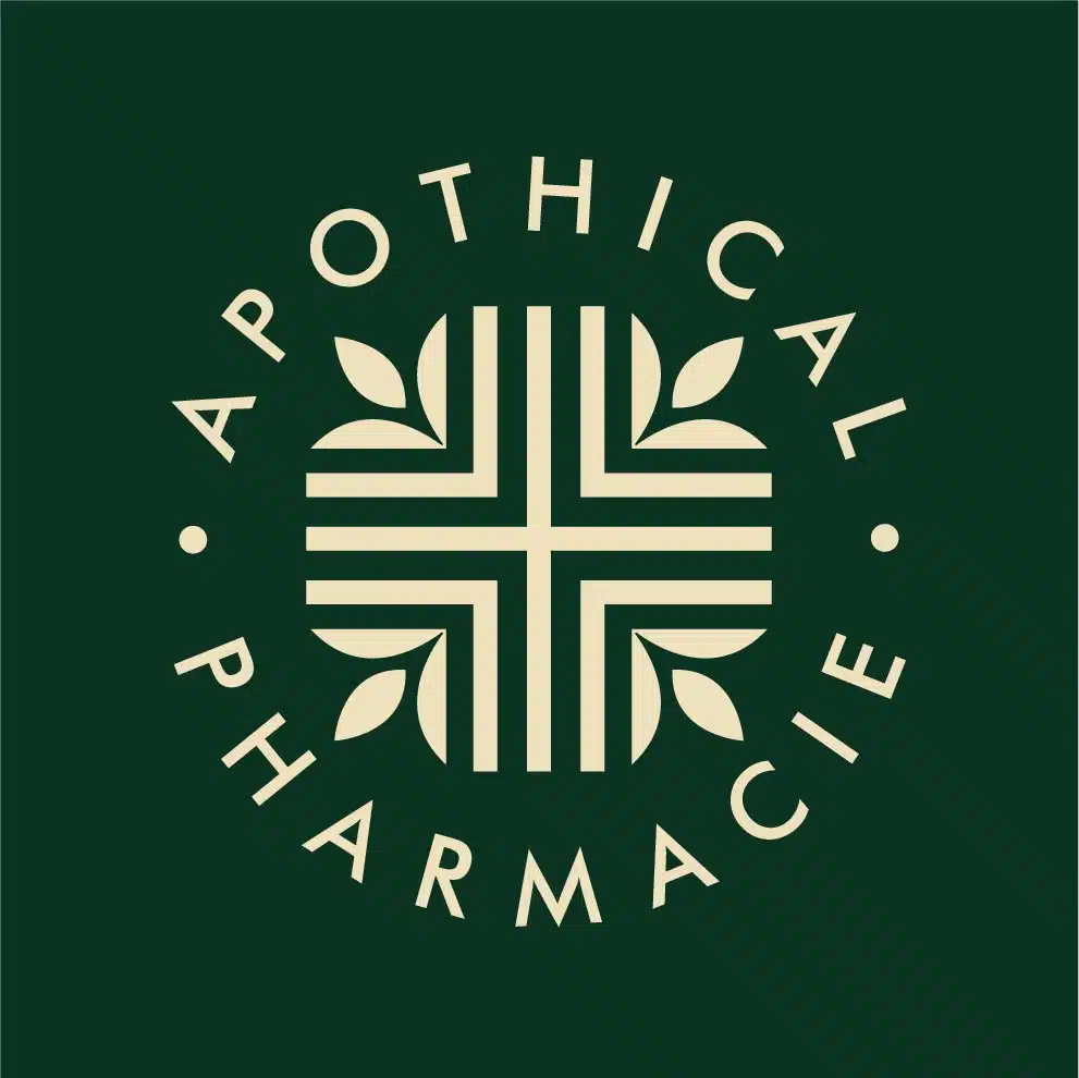Logo de Pharmacie des Ocres, illustrant l'engagement de la pharmacie à offrir des soins de qualité et des conseils professionnels dans un environnement accueillant.