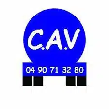 Logo de C.A.V, représentant une entreprise avec un visuel simple et moderne, reflétant son professionnalisme et son expertise.
