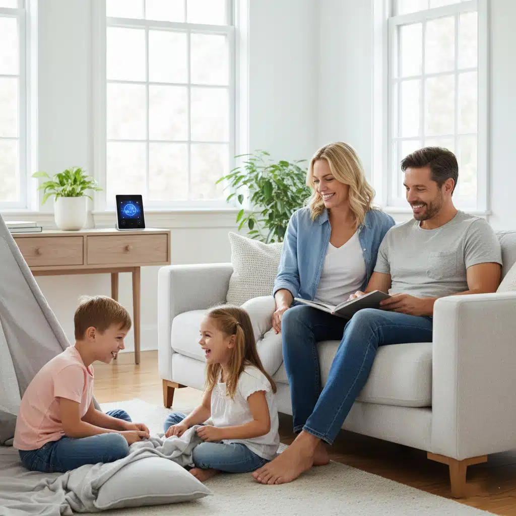 Famille à Salon-de-Provence en confiance grâce à une alarme connectée.