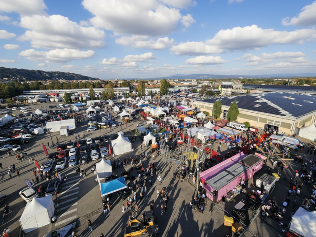 Stand d’Alarme Vullo à la Foire de Cavaillon, présentant des solutions de sécurité, d’alarme et de télésurveillance aux visiteurs et professionnels du Vaucluse.